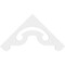 Ekena Millwork Pitch Northwest Architectural Grade PVC Gable Pediment, 36"W x 18"H x 1"P (12/12) GPP036X018X100NOR - alternate 2